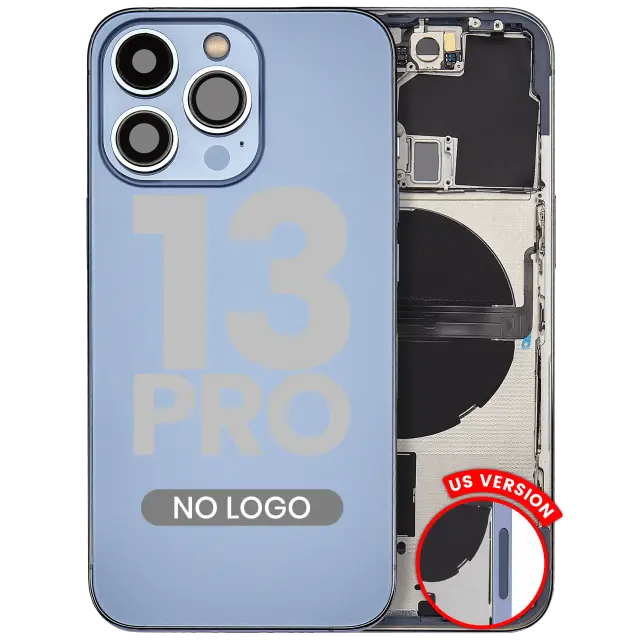 Châssis pour Apple iPhone 13 Pro (version US, compatible premium, Sierra Blue)