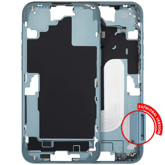 Châssis pour Apple iPhone 16 Plus (version EU, compatible premium, Teal)