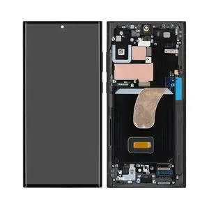 Écran Tactile Soft Oled avec Châssis Samsung Galaxy S23 Ultra 5G S918 Graphite