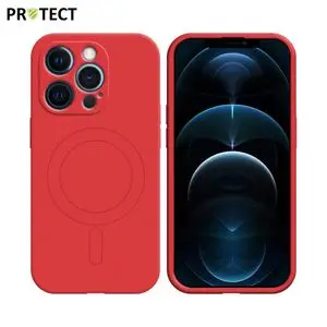 Coque de Protection IZ001 PROTECT pour Apple iPhone 12 Pro Max MagSafe Rouge