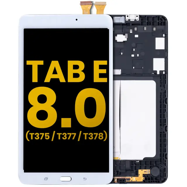 Écran pour Samsung Galaxy Tab E 8.0" (T375 / T377 / T378) (2016) (reconditionné, blanc)