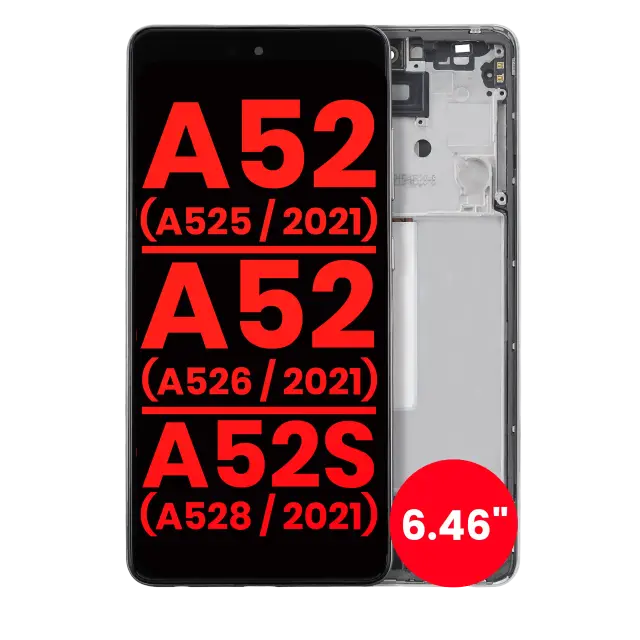 Écran pour Samsung Galaxy A52 4G (A525 / 2021) / A52 5G (A526 / 2021) / A52S 5G (A528 / 2021) (6.46") (compatible premium, Awesome White)