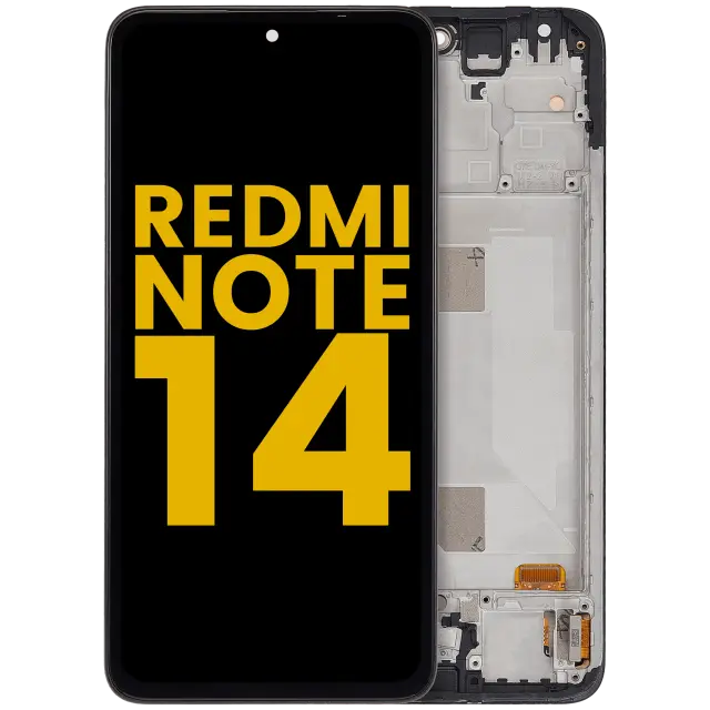 Écran OLED avec châssis pour Xiaomi Redmi Note 14 4G (EU Version, reconditionné, toutes couleurs)