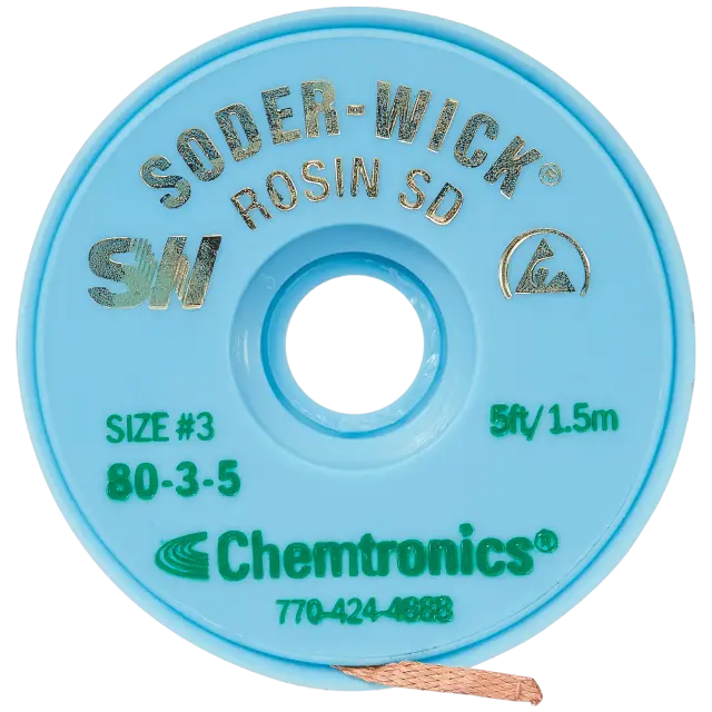 Tresse à dessouder Chemtronics SW18035 — 2 mm × 1,5 m