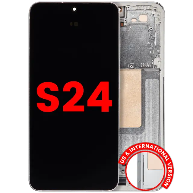 Écran OLED avec châssis pour Samsung Galaxy S24 5G (version US & internationale, compatible premium, Jade Green)