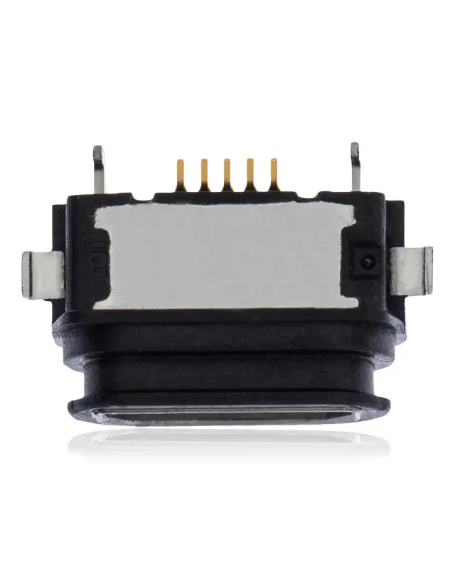 Connecteur de charge à souder — format Micro B, 5 broches, 4 points de fixation (C274)