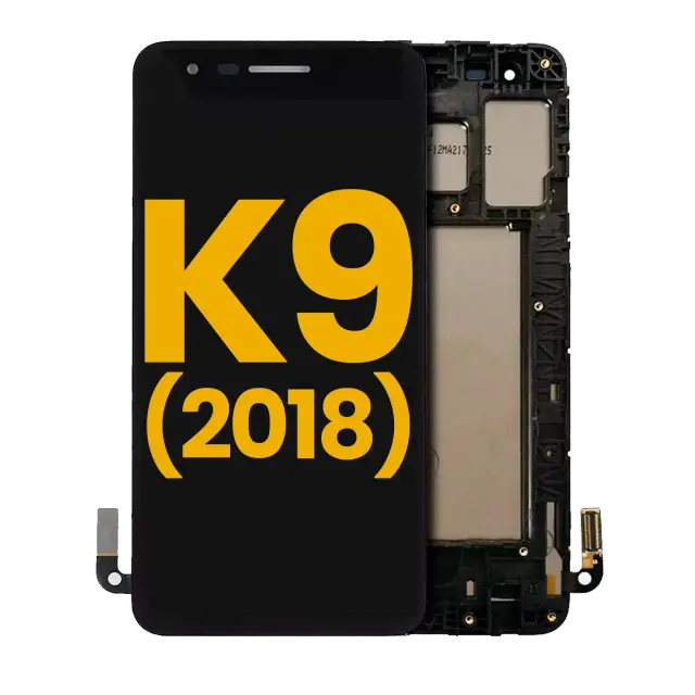 Écran LCD avec châssis pour LG K9 (2018) (reconditionné, noir)