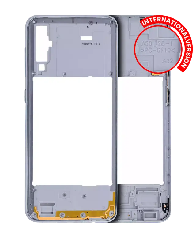 Châssis pour Samsung Galaxy A50 (A505 / 2019) (version internationale, compatible premium, blanc)