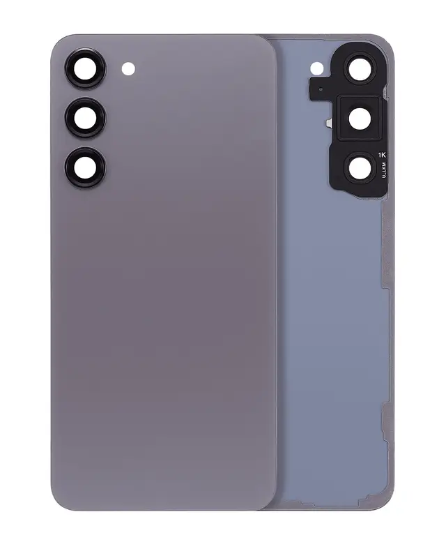 Vitre arrière pour Samsung Galaxy S23 Plus 5G (sans logo, compatible premium, graphite)