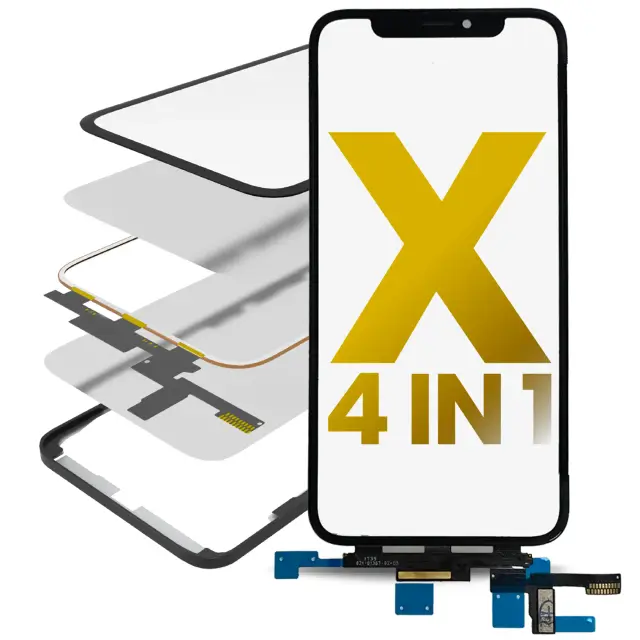 Vitre d’écran avec OCA pour Apple iPhone X (OCA Master)