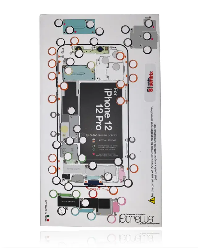 Tapis de positionnement des vis iScrews dottorpod pour iPhone 12 / 12 Pro