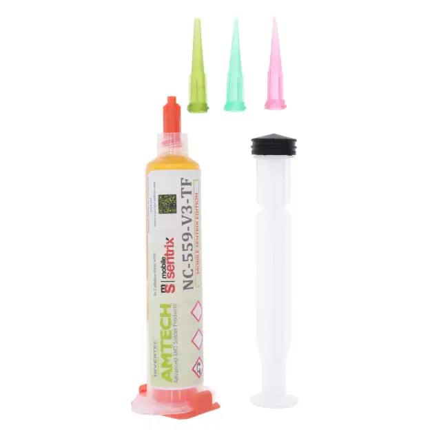 Flux en pâte collant Amtech NC-559-V3-TF (16151) lavable à l’eau — seringue 10 cc