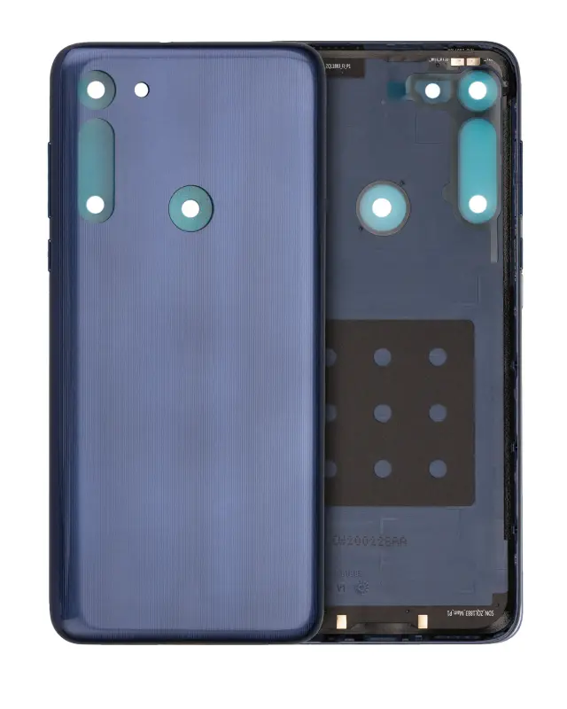 Vitre arrière pour Motorola Moto G8 (XT2045-1 / 2020) / G Fast (XT2045-3 / 2020) (Neon Blue)