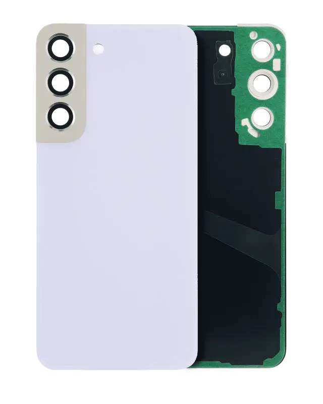 Vitre arrière pour Samsung Galaxy S22 5G (sans logo, compatible premium, Violet)