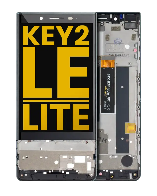 Écran LCD avec châssis pour BlackBerry KEY2 LE / Lite (BBE100 Series) (reconditionné, Slate)