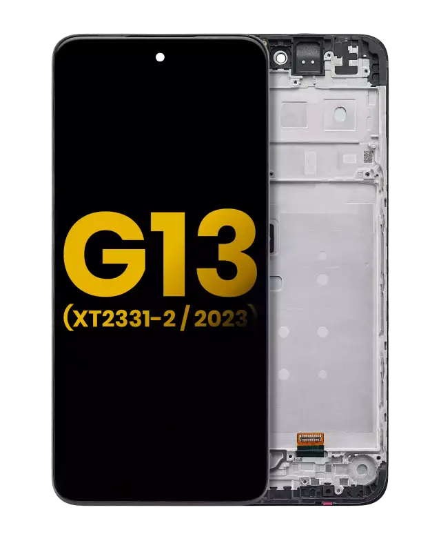 Écran LCD avec châssis pour Motorola Moto G13 (XT2331 / 2023) (reconditionné, toutes couleurs)