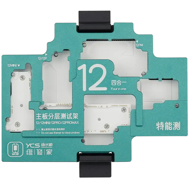 Support de test de carte mère YCS iSocket 4-en-1 pour iPhone 12 / 12 Mini / 12 Pro / 12 Pro Max