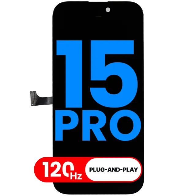 Écran pour Apple iPhone 15 Pro (Aftermarket: AQ7 3.0) (120HZ)