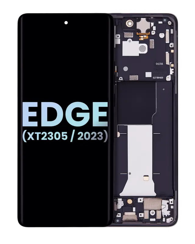 Écran LCD avec châssis pour Motorola Moto Edge (XT2305 / 2023) (origine, Eclipse Black)