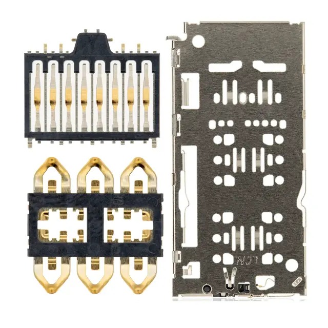Lecteur SIM pour Samsung Galaxy A10 (A105) / A20 (A205) / A30 (A305) / A50 (A505) / A51 (A515) / A70 (A705) / A9 (A920) / TCL 30 SE / Xiaomi Redmi Note 7 / Note 8 / Note 9 / Redmi Note 11 4G (Global Version, lot de 4)