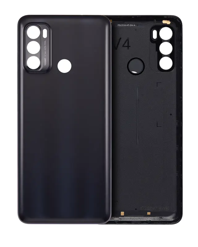 Vitre arrière pour Motorola Moto G40 Fusion (XT2147-1 / 2021) (noir)