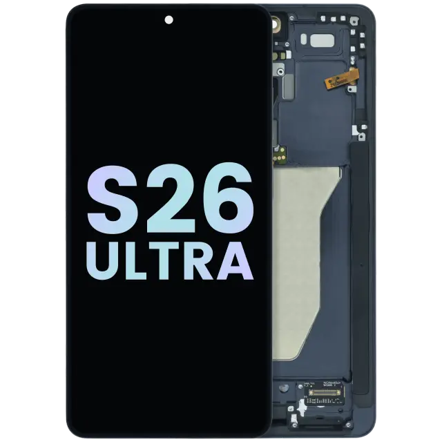 Écran OLED avec châssis pour Samsung Galaxy S26 Ultra 5G (pack service origine, noir titane)