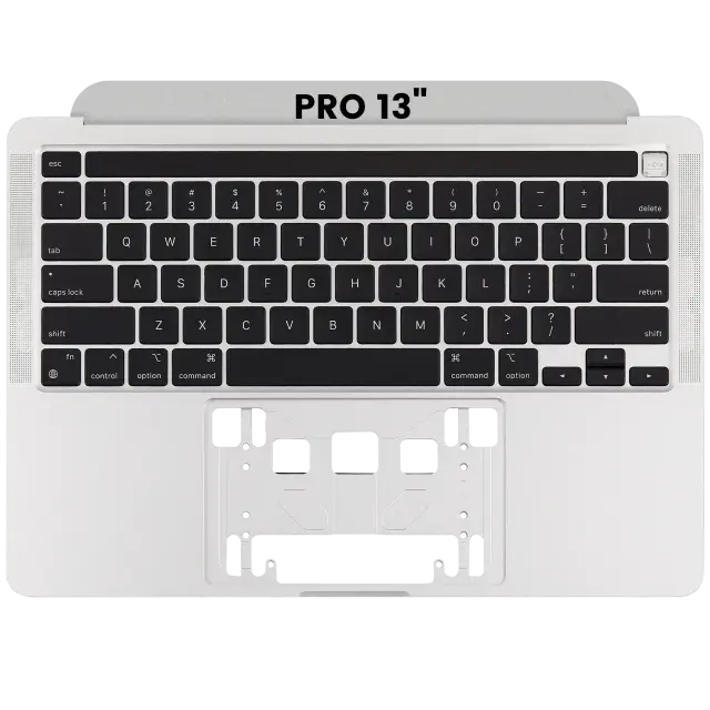 Châssis supérieur avec clavier ANSI US pour Apple MacBook Pro 13" A2338 (2020) (argent)