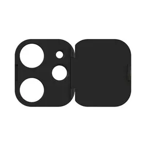 Protection Lentille avec Cache Camera Apple iPhone 12 Mini Noir