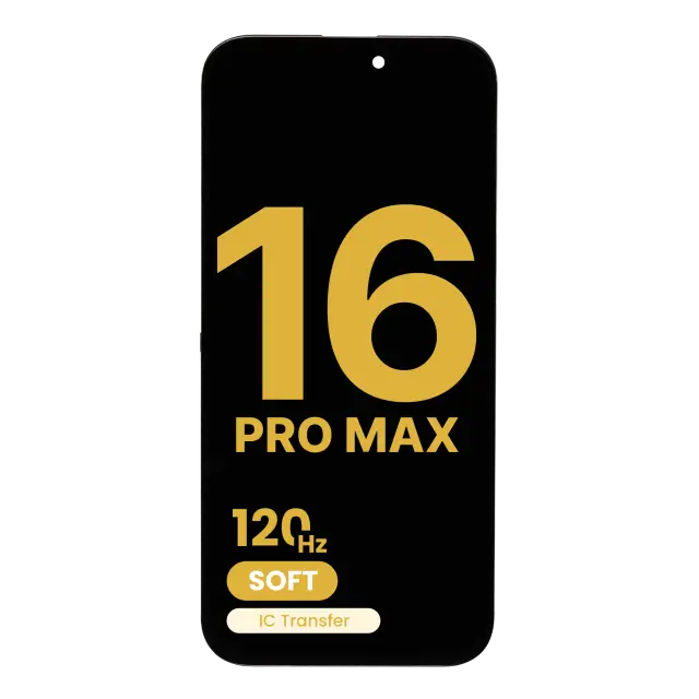 Écran OLED pour Apple iPhone 16 Pro Max (Assembled: Soft, 120 Hz)