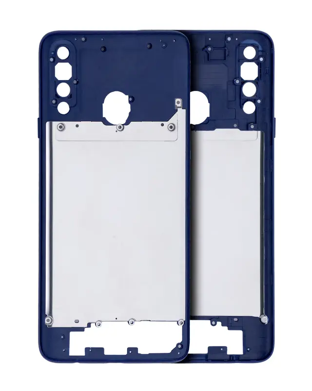 Châssis pour Samsung Galaxy A20S (A207 / 2019) (compatible premium, bleu)