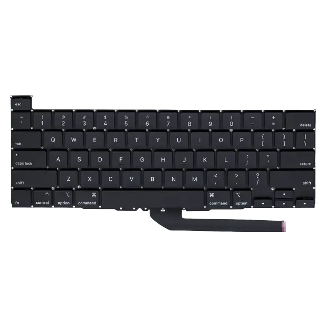 Clavier rétroéclairé avec vis pour Apple MacBook Pro 16" (A2141 / mi-2019) (anglais US)