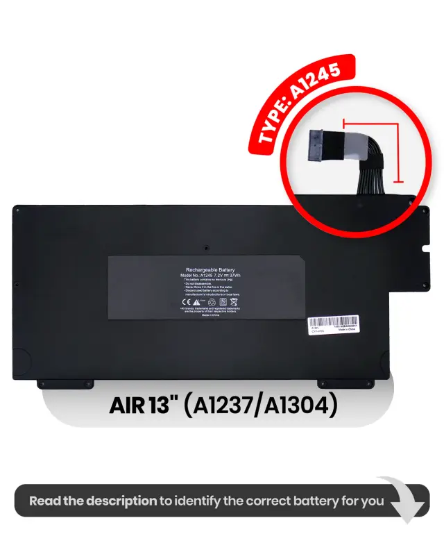 Batterie pour Apple MacBook Air 13" A1237 (2008) / A1304 (2008-2009)