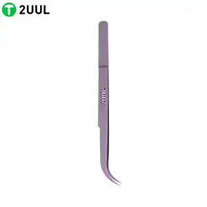Pince Tweezer 2UUL Purple Titanium Ultra Légère (Incurvée)