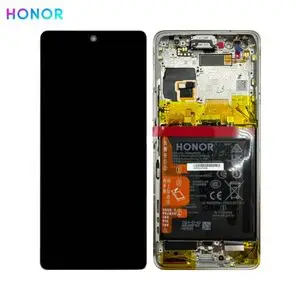 Bloc Écran Complet avec Châssis et Batterie Original Honor Magic 4 Pro 0235AGXB Gold