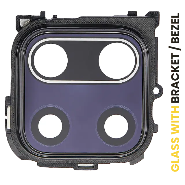Lentille de caméra arrière avec support et anneau pour Xiaomi Redmi Note 9 Pro (toutes couleurs)