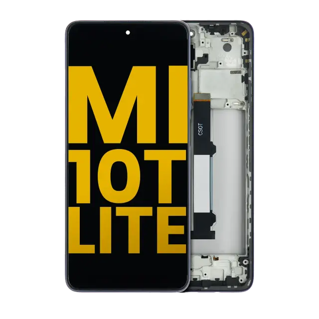 Écran LCD avec châssis pour Xiaomi Mi 10T Lite 5G (reconditionné, Atlantic Blue)