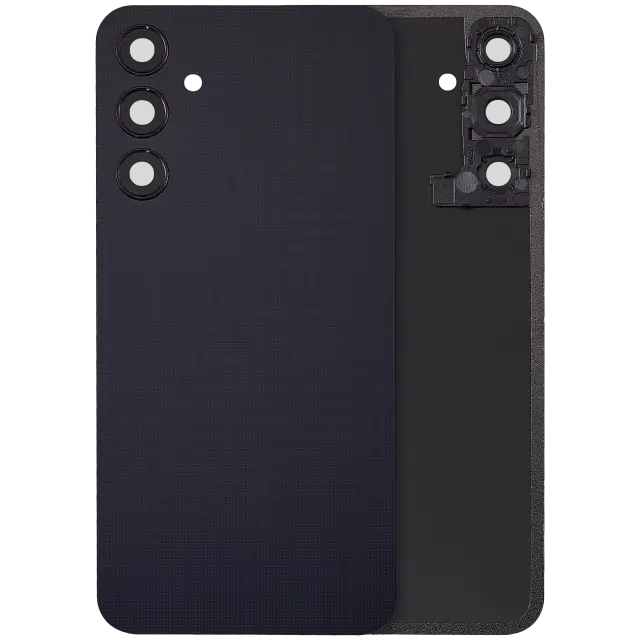 Vitre arrière pour Samsung Galaxy A25 5G (A256 / 2023) (sans logo, compatible, Brave Black)