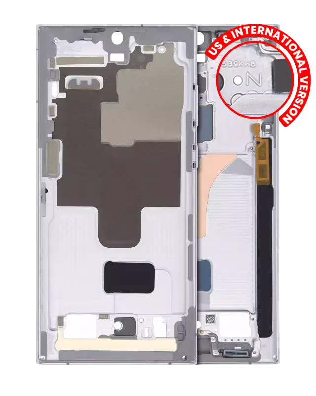 Châssis pour Samsung Galaxy S22 Ultra 5G (version US & internationale, blanc)