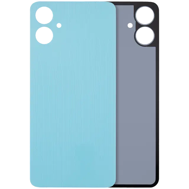 Vitre arrière pour Samsung Galaxy A06 4G (A065 / 2024) (sans logo, compatible premium, bleu)