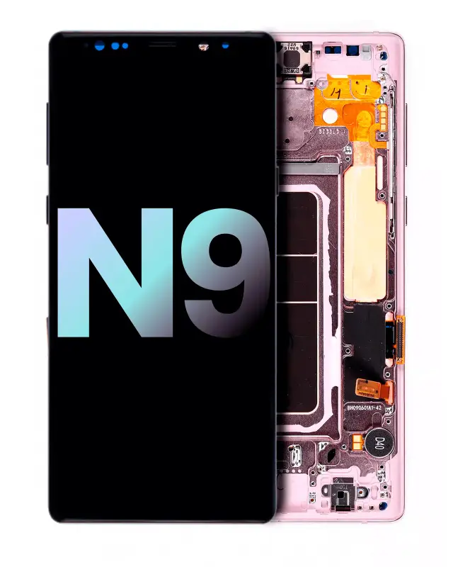 Écran OLED avec châssis pour Samsung Galaxy Note 9 (pack service origine, Lavender Purple)