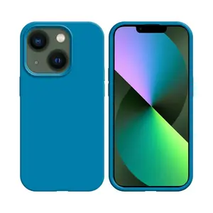Pack de 10 Coques Silicone Compatible pour Apple iPhone 13 Bulk (#16) Bleu Ciel