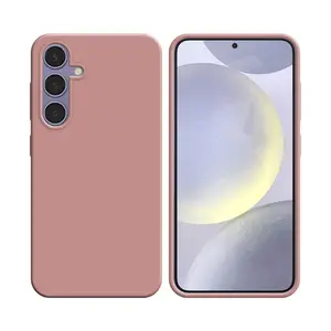 Coque Silicone Compatible pour Samsung Galaxy S24 Plus 5G S926 (#17) Rose