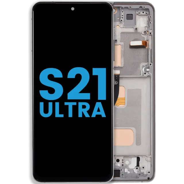 Écran pour Samsung Galaxy S21 Ultra (version US & internationale, Aftermarket: Incell, Phantom Silver)