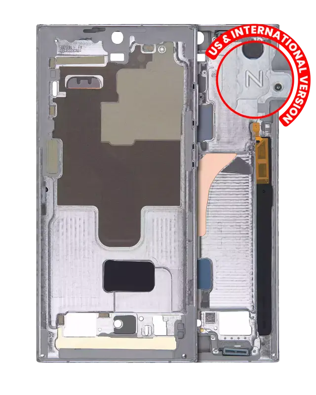 Châssis pour Samsung Galaxy S22 Ultra 5G (version US & internationale, graphite)