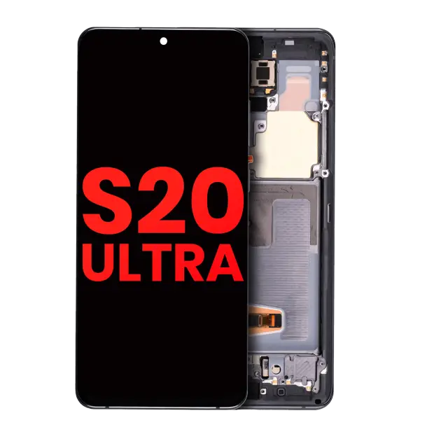 Écran OLED avec châssis pour Samsung Galaxy S20 Ultra 5G (Cosmic Gray)