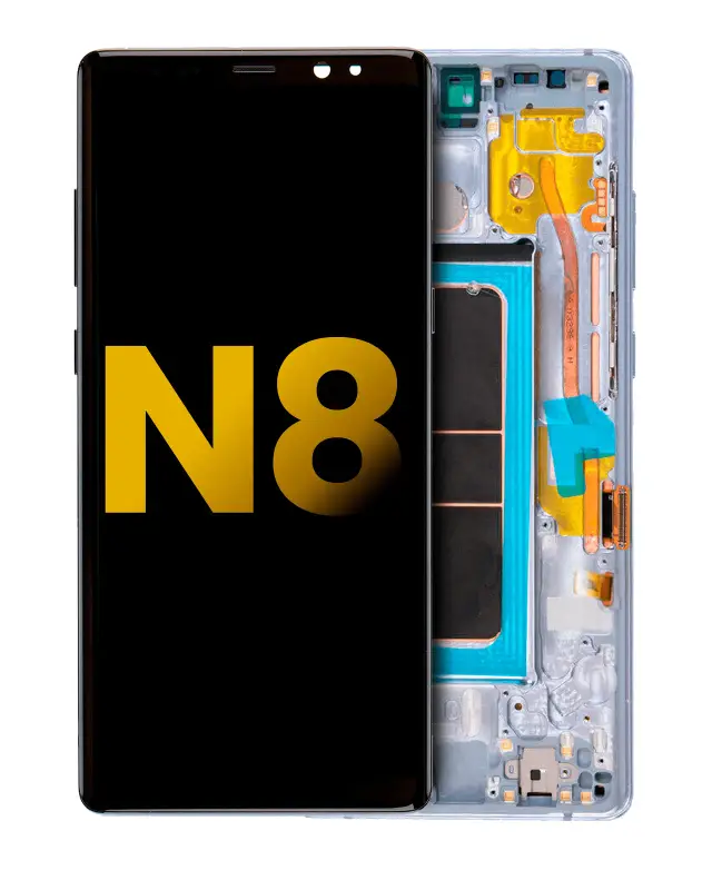 Écran OLED avec châssis pour Samsung Galaxy Note 8 (reconditionné, Orchid Gray)