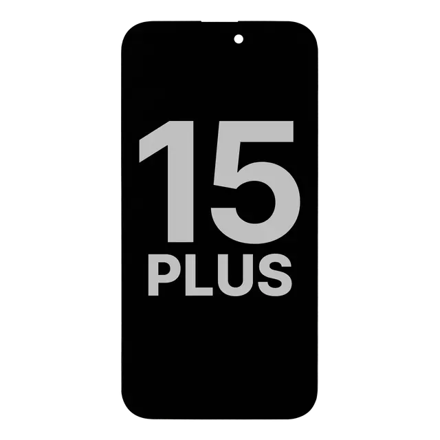 Écran OLED avec nappe du capteur de luminosité pour Apple iPhone 15 Plus (origine d’occasion — grade A)