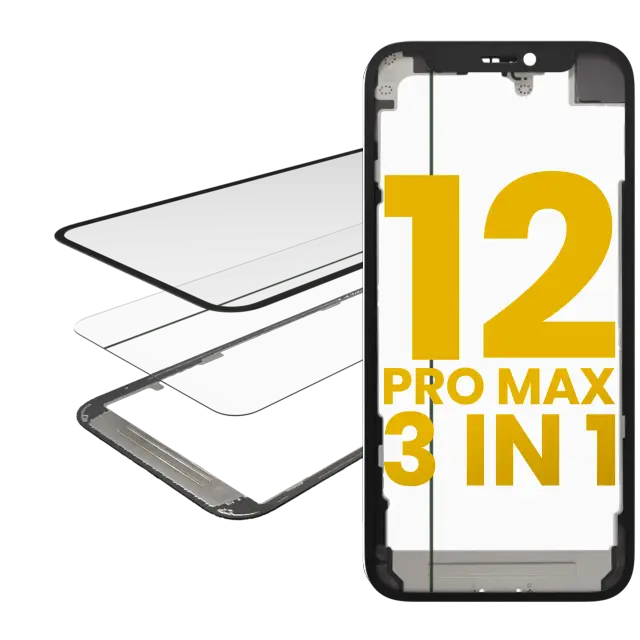 Vitre d’écran avec OCA pour Apple iPhone 12 Pro Max (OCA Master)