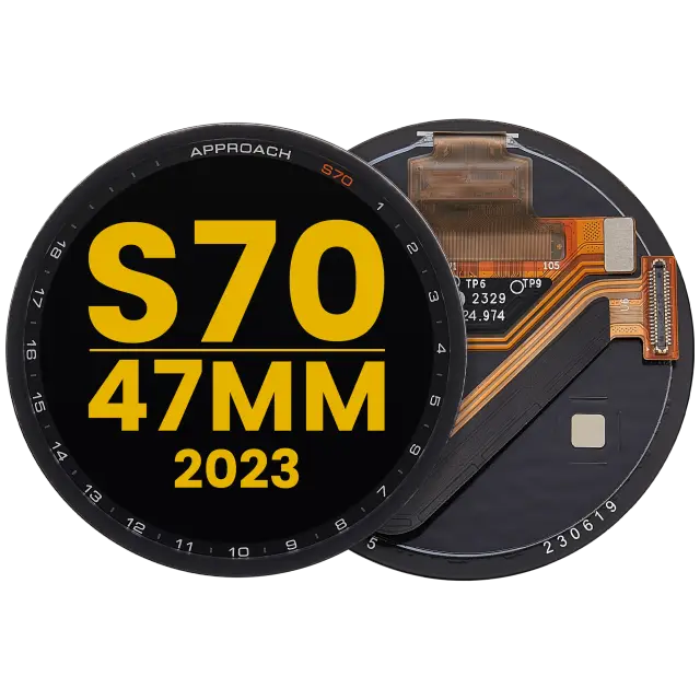 Écran OLED sans châssis pour Garmin Approach S70 (47mm) (2023) (premium, noir)
