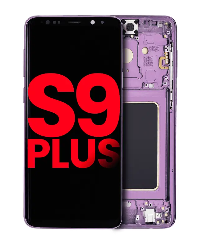 Écran OLED avec châssis pour Samsung Galaxy S9 Plus (compatible premium, Lilac Purple)